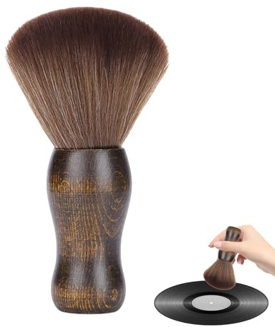 Vinyl Record Cleaning Brush - Anti-Static Dust Record Cleaner for Vinyl - Wooden Vinyl Cleaner