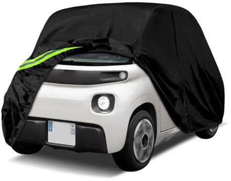 Telo Copriauto Sostituzione per Citroen Ami/Opel Rocks-e/Electric/Fiat Topolino 2020-2024, Copertura Auto Protettiva Dell'auto, Telone per Auto Garage Completo Impermeabile Strisce Riflettenti