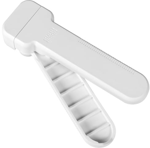 Kuhn Rikon Compact Jar Opener – Easy Grip Adjustable Lid Remover for All Jar Sizes, Ergonomic and Arthritis Friendly Kitchen Tool, Swiss