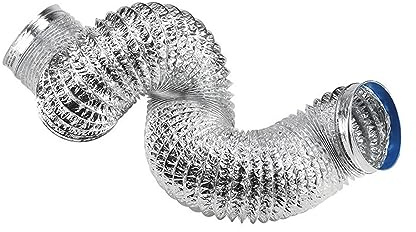 Aluminiumfolien-Kanalschlauch, 80-200mm 2 Schellen Inklusive Belüftung Flex Schlauch Auspuffrohr(2m 160mm)