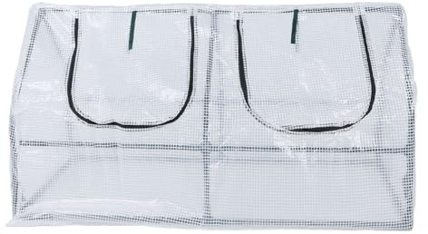 Alomejor Serre -Vent à L'épreuve du Gel pour Jardin Extérieur, Serre Portative avec Cadre en Acier avec Couverture de Film PE (120*60*60cm)