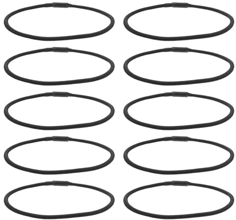 TOYANDONA 15 Elastici Antivibrazione per Supporto Microfono a Condensatore in Gomma Nera, Fasce Elastiche Antiurto per Montaggio Stabile e Isolamento Vibrazioni, Accessori di