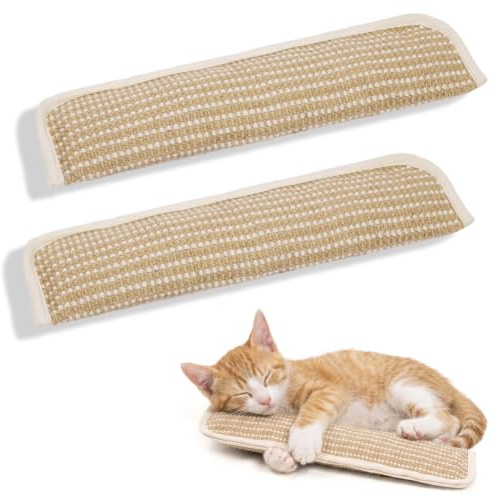 HOTUT Jouets pour Chat, 2pcs Oreillers avec Herbe à Chat, Coussin à Griffer | Matériau sisal Doux, Forme Kicker, Jouet d'Intérieur à Griffer et à Kicker, Jouet de Jeu pour Chatons et Chats Adultes