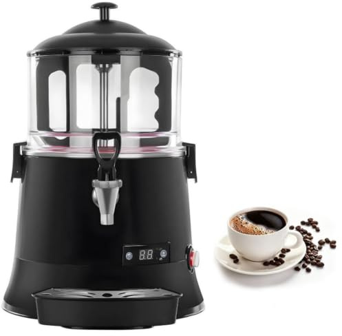 Distributeur de Chocolat Chaud Commercial 10L, Machine Électrique | À Boisson Chaude avec Agitateur Et Contrôle de Température Réglable, pour Thé Au Lait, Café, Café-restaurant, Buffet(5L)