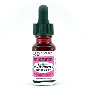 Dr. Ph. Martin's Radiant Concentrated Water Color, 0.5 oz, Fuchsia (48D)