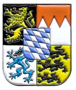 FahnenMax® Pin Anstecker Freistaat Bayern Wappen