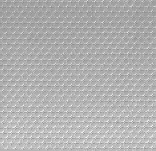 Klebefolie Industrial-Optik Kreise silber mit Struktur Dekofolie Möbelfolie Tapeten selbstklebende Folie, PVC, ohne Phthalate, grau, 45cm x 1,5m, Stärke: 0,35 mm, Venilia 53132