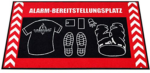 FIRE & FIGHT Streetwear Larmförsörjningsplats brandkår som inredningsdetalj och sängmatta matta