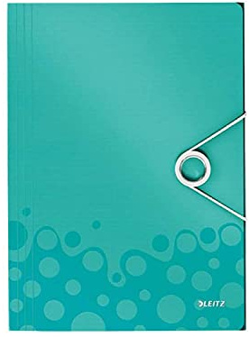 Leitz 4599 Active WOW Slim Gummimappe Metallic - Ice Blue