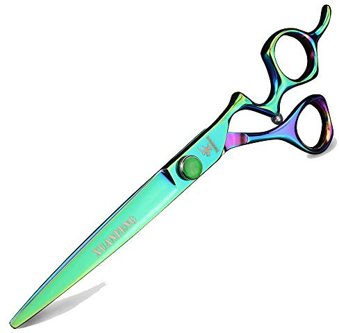 XUANFENG Tijeras de peluquería japonesas de 7 pulgadas, tijeras de corte de peluquero, tijeras de peluquería, herramientas de peluquería (verde)