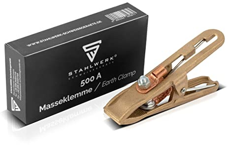 STAHLWERK Massezange, Masseklemme und Erdungsklemme bis 500 A, Vollmessing | Zubehör für Schweißgeräte und Plasmaschneider