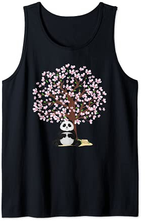 Panda des fleurs de cerisier Arbre Sakura japonais Débardeur