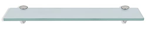EINFEBEN Glas Wandregal Mattglas, Glasregal mit 8mm ESG Sicherheitsglas und Halterung, perfekt geeignet als Duschregal/Badablage/Glasablage für Bad, Küchen,Balkon, Verschiedene Größen (30x10x0.8 cm)