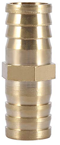 Tyenaza Reductor de lengüeta de Manguera de latón, Reductor de Accesorios de brabed, empalmador, Aire, Gas, Agua, línea de Combustible, Calentador, Estanque de jardín, Adaptador de tubería(18mm)