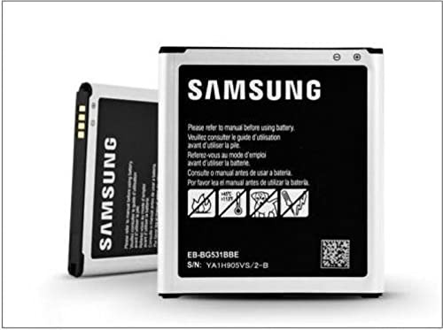 Genuine Samsung Battery EB-BG531BBE / EB-BG530BBU / EB-BG530BBE For Galaxy J3 / J3 Pro / J5 / 2015 / J500 / j500FN / J500F / Grand Prime 2600 mAh 3.8 V 9.88 Wh NFC (BULK PACKAGING)