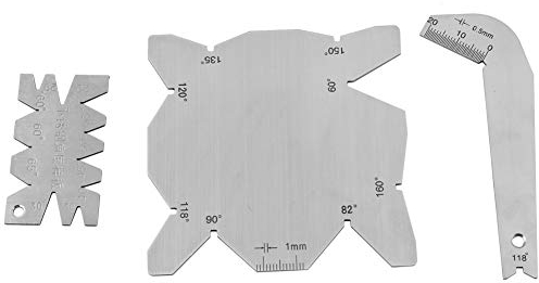 3Pcs Angle Set Sharpener, Gabarit D'angle de Jauge D'angle de Foret pour Affûter les Outils de Forage Drill Diamètre Angle Forets Angle