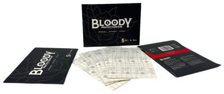 Bloody Protection Film – 10 cm x 2 m – IG60365 – INKgrafiX® – Pellicola adesiva per copertura del cerotto, traspirante, impermeabile e flessibile