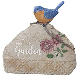 Zhenqi Gartenornamente für den Außenbereich, Gartenskulpturen, Statuen, Willkommensschild, Rotkehlchen, Vögel, Neuheit, Figur, Dekoration für Terrasse, Hof, Veranda, Kunst, Heimdekoration
