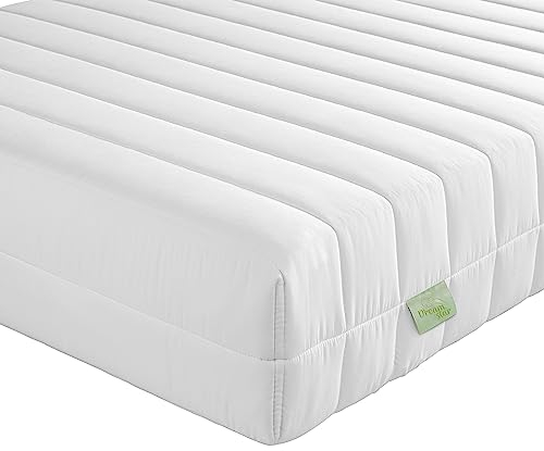 DreamStar - Easy Flex - Matelas orthopédique en mousse froide, 7 zones, certifié Oeko-Tex, degré de fermeté 2 et 3 (H2 et H3), enroulable 13 cm, fabriqué en UE, 80 x 200 cm.