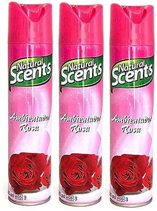 PLUS HOME NATURAL SCENTS AMBIENTADOR SPRAY 300ML ROSA.PACK DE 3 BOTELLAS