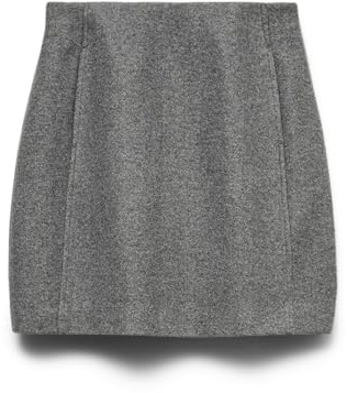 VERO MODA Vmfortuneallison HW - Ga Noos Rock da Donna, Melange Grigio Medio, S