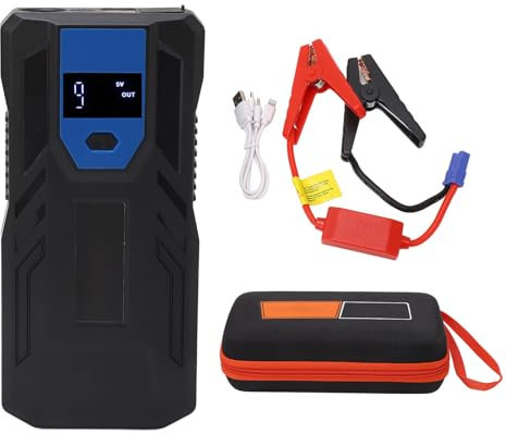TICFOX Autobatterie-Ladegerät, Tragbar, Auto-Backup, Notfall, Mobiles Startnetzteil, 68.000 MAh, 12 V, LED-Anzeige, Dual-USB