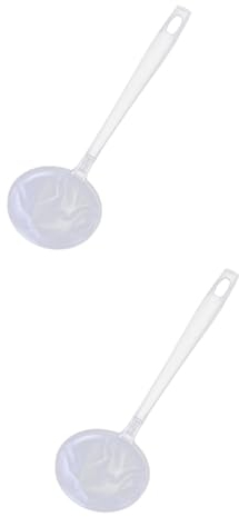 Alipis 2pcs Filter Spoons Strainer for Fried Food Mesh Strainer Kitchen Utensil Grease Filter Spoon