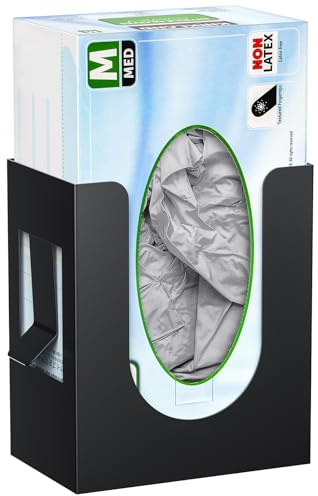 THYGIFTREE Magnetic Glove Box Holder, Disposable Glove Dispenser Wall Mount Metal Glove Rack for Rubber Latex Gloves Tissue Box for Tool Box Garage Workshop Kitchen
