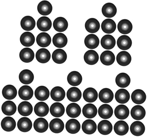 SOLUSTRE 50 Stück Lager Radlagerrolle Für Video Andruckrolle Für Recorder Andruckrolle Für Radioband Andruckrolle Für Wartung Recorder Antriebs Andruckrolle Reparatur Audio Teile