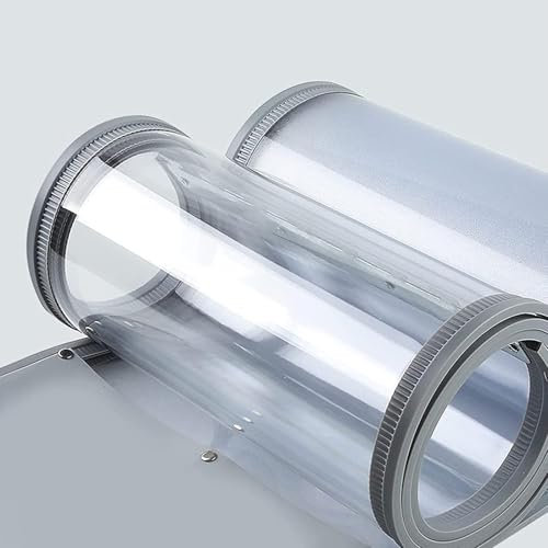 WXQTM PVC-Streifenvorhang Komplettpaket Magnetischer Türvorhang 1.6mm Klarer Trennwandvorhang für Außenbereich Balkon Einkaufszentrum, Maßgeschneidert (40X210cm)