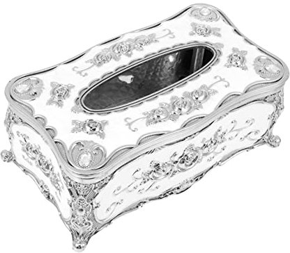 Anneome Tissue Box Cover Mit Retro-Muster Für Auto Und Zuhause Einfache Reinigung Mit Feuchtem Tuch Praktische Aufbewahrungshülle Für Taschentücher
