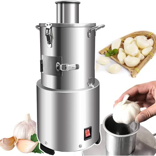 Electric Garlic Peeler Machine Electric Garlic Peeler, 200W Garlic Peeling Machine, Whole Peeled Garlic, Automatic Garlic Peeling Machine, for Restaurants, Barbecue, Shops, Canteen