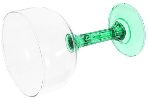 TIDTALEO Unique 400ml Cactus Margarita Glass Green Stylish Goblet High Stem Cocktail Drinkware Decorative Mexican Tequila Cup for Home and Festival