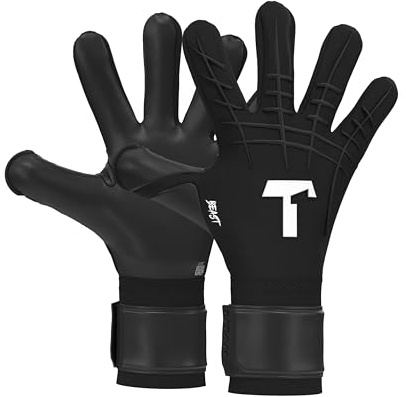 T1TAN Profi Torwarthandschuhe Herren Beast Fingerschutz, Größe 6-11, Torhüterhandschuhe Erwachsene,Tormannhandschuhe Jugendliche, Fußball Torwart