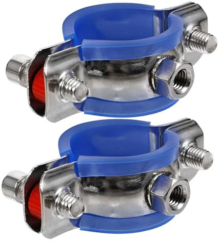 HOMOCONO Edelstahl Rohrschellen 2 Stück Verstellbare Halterungen 304 Edelstahl Für Rohrdurchmesser 38-40mm Einfache Installation Langlebig Für Wand Und Deckenmontage