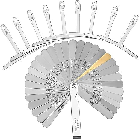 BESPORTBLE Strumento di Misurazione Utile per Riparazione e Manutenzione in Acciaio Inossidabile per Chitarra per Corde Sotto Corde Righello Radius Portatile e Resistente