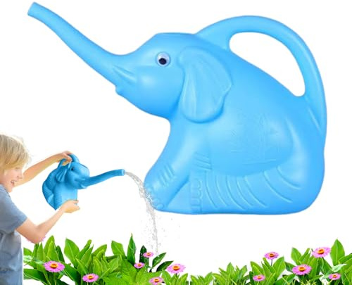 Acunny Regadera Animal,Pico Largo en Elefante para | Herramienta de jardinería Ligera con caño Alargado para el Cuidado de los bonsáis Flores y