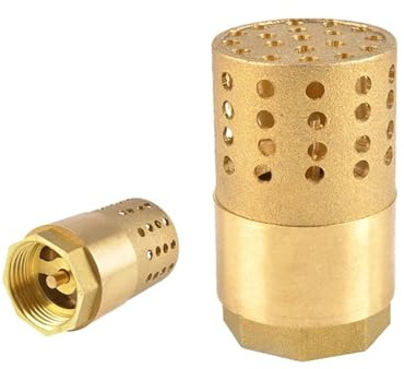 1 Stück Messing-Rückschlagventil-Siebfilter – 3/4 Zoll, 1 Zoll, 1-1/4 Zoll, 1-1/2 Zoll BSP-Innengewinde for Schutz der Wasserpumpe(1-1/4)
