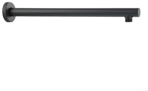 Staffa di prolunga per soffione doccia a pioggia, 40 cm, in acciaio inox, facile installazione a parete per un maggiore comfort (nero)