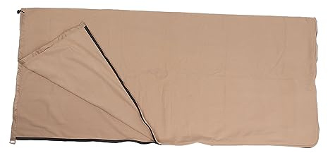 Keenso Sleeping Bag Liner Super Thick Fleece Soft Blanket for Camping Travel -backpacks, Cozy and Durable, for Hiking and Traveling, Gray (Yellow)