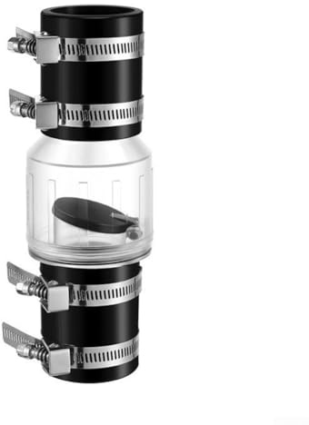 Oniissy Clapet anti-retour silencieux pour pompe de puisard transparent de 3,8 cm, clapet anti-refoulement, mécanisme à ressort, protection de drainage de sous-sol