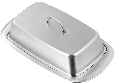 ARTSEWPLY Beurrier Inoxydable Boîte Beurre Frigo Boîte Disolation Plateau Dessert Sécurisé pour Conservation Au Réfrigérateur