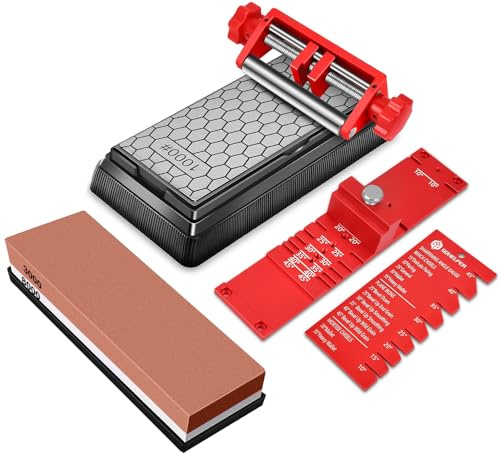 Honing Guide for Chisels and Planes Chisel Sharpening Kit Guide, Chisel Sharpener Jig, Fits Chisels or Planer Blades - with 2 Sharpening Stone