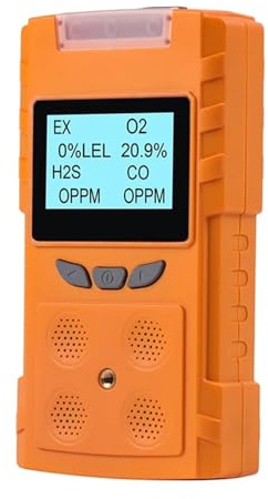 Rilevatore Di Gas 4 In 1 Dispositivo Rilevamento In Tempo Reale Monitor Multi Ossigeno Solforato Idrogeno Monossido Carbonio Combustibile Monitoraggio Multifunzione