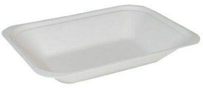 We Can Source It Ltd - Pack of 100 Medium 7x5 Bagasse Sugarcane Chip Trays with Strong Disposable Design – Ideal for Takeaway, Catering & Street Food – Microwave & Freezer Safe, Durable & Recyclable