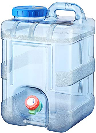 Starnearby Bidon à eau de 5 à 22 l avec robinet - Réservoir d'eau portable - Réservoir d'eau potable - Sans BPA - Pour l'extérieur, le camping, le stockage des boissons