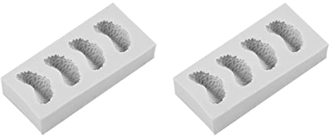 BESTonZON 2pcs Creative Silicone Cake Moulds for DIY Baking Flexible and Easy to Clean