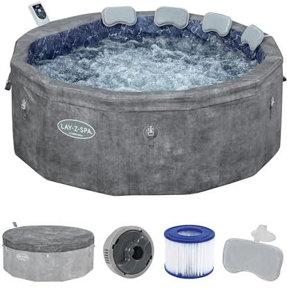 Bestway 6001V Minipiscina idromassaggio Carrara Lay-Z-Spa AirJet con app