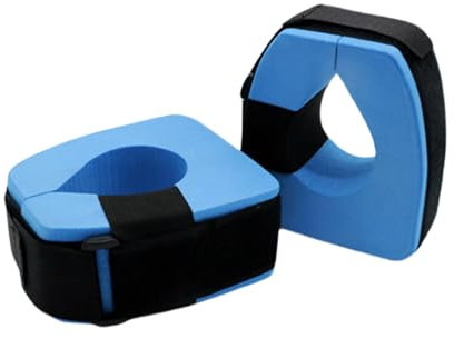1 Paar Schaumstoff-Manschetten für Schwimmen, Wassersport, Wassergymnastik, Schwimmreifen, Knöchel, Armgürtel mit verstellbaren Gurtband-Übungsmanschetten