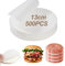 500 Pcs Hamburger Patty Papers, 13 x 13 cm Non-Stick Parchment Paper Squares, Unbleached, 5.1 inch Wax Discs Precut for Burger Patty Press, Cake Tin, Round Cake Tin, Tortilla Press and More